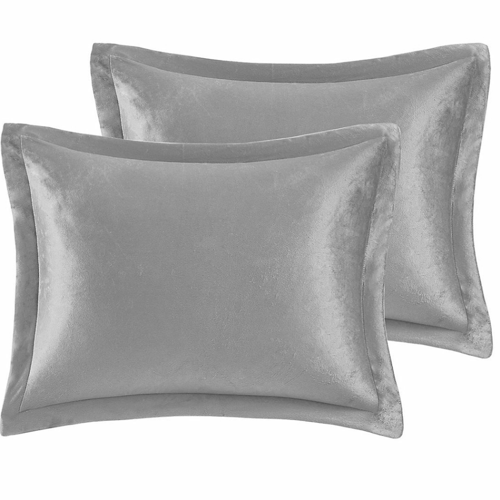 🌹KING 💫 Reversable 🤸‍♀️ 5 Piece Bed In A Bag ⭐ Mink to Sherpa Silver 🥳 NWT ⭐ - Picture 9 of 14